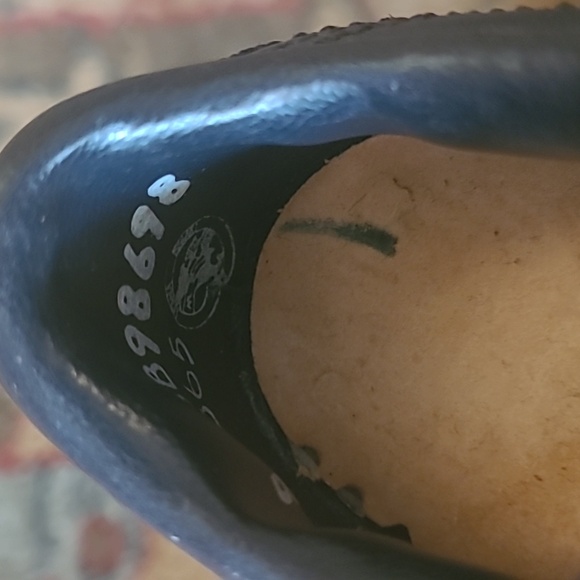 VINTAGE 70s BUSTER BROWN LEATHER SHOES NAVY BLUE - Picture 8 of 8